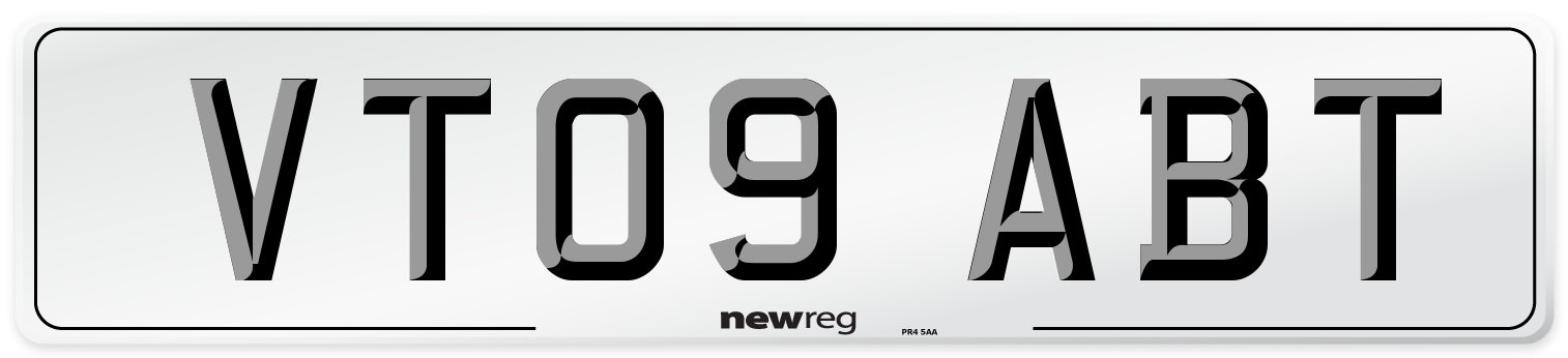 VT09 ABT Number Plate from New Reg